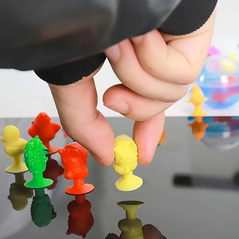 10~60pcs Mini Suction Cup Doll Silicone Household Ornaments DIY Office Desktop Decorations Micro Model Decorative Products TMZ