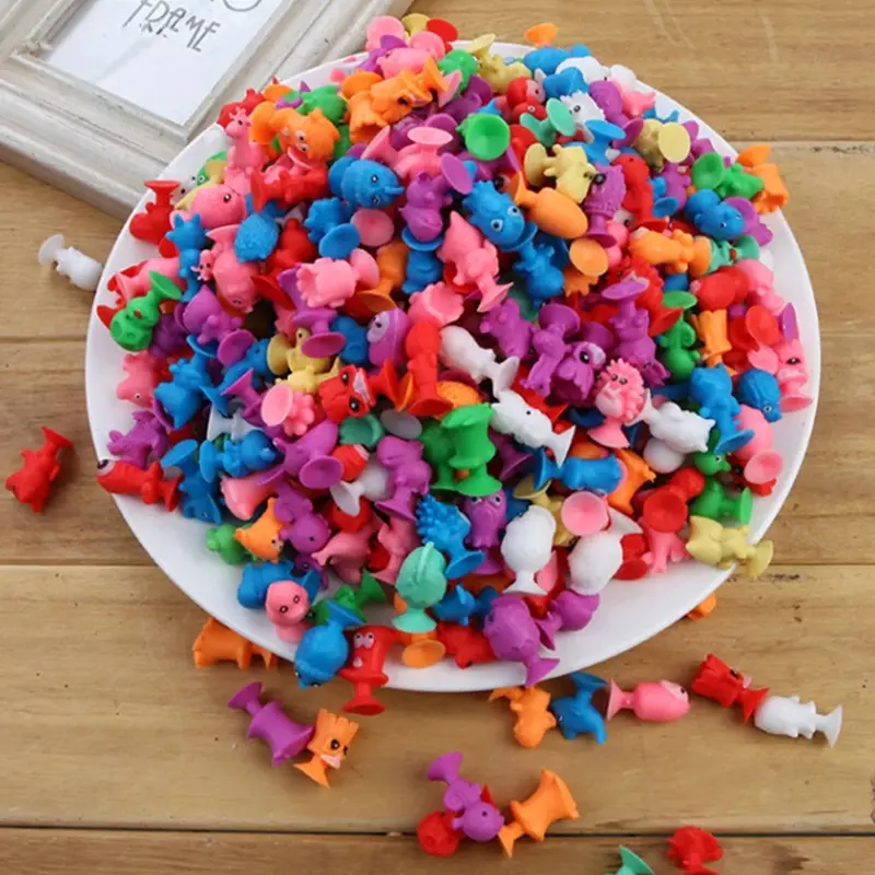 10~60pcs Mini Suction Cup Doll Silicone Household Ornaments DIY Office Desktop Decorations Micro Model Decorative Products TMZ