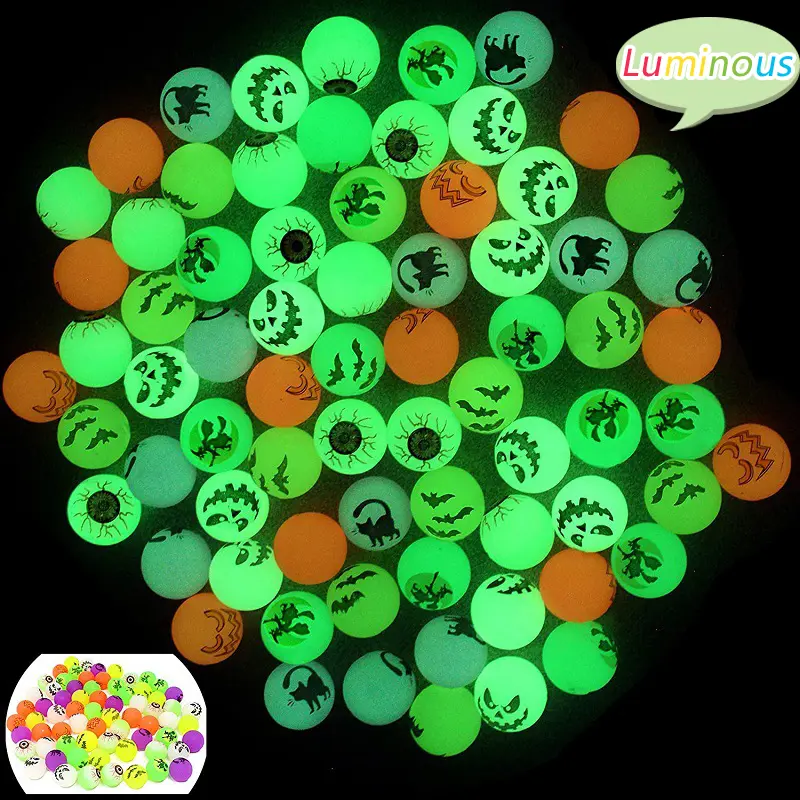 Elastic Ball Halloween Gathering Gifts Trick or Treat Party Favors Luminous Household Decorative Accessories Birthday TMZ