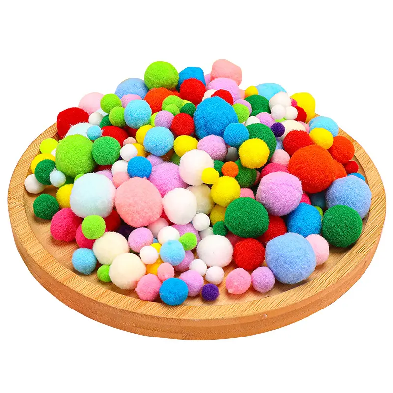 DIY Handmade Accessories Plush Stick Ball Cartoon Eyes Clothing Decoration Accessory Household Sewing Supplies Handicrafts TMZ