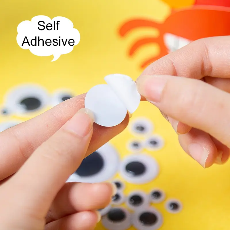 DIY Handmade Accessories Plush Stick Ball Cartoon Eyes Clothing Decoration Accessory Household Sewing Supplies Handicrafts TMZ