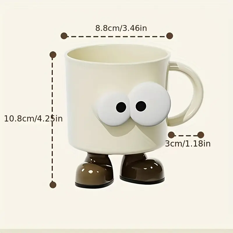 1pc Couple Toothbrush Cup, Cute Cartoon Home Use Mouthwash Cup