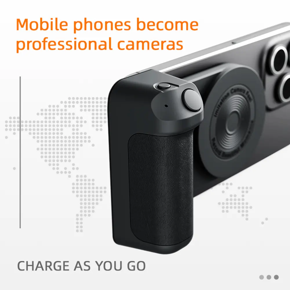 Magnetic Selfie Photo Bracket Multifunctional Camera Holder Grip Anti-shake Handheld Mobile Phone Stand for iPhone 14 Pro/Xiaomi