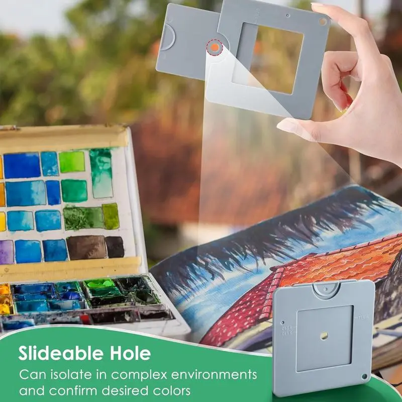 Portable and Versatile Viewfinder with color isolation Sketch Artist View Capture Tool for painting drawing photography