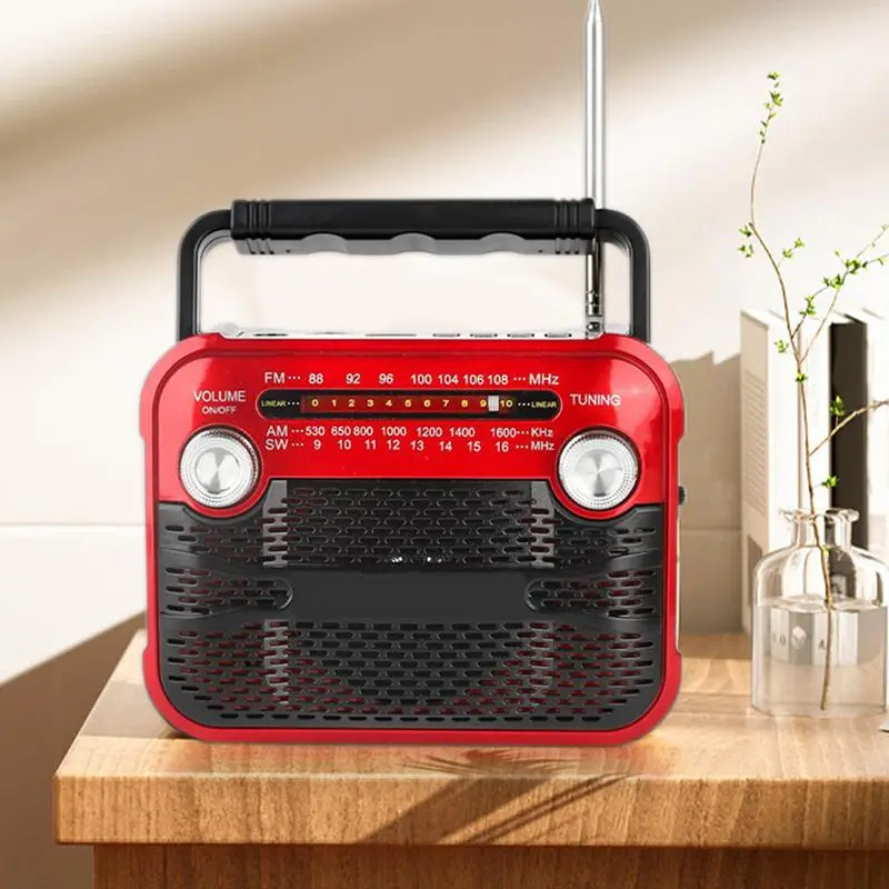 Solar Radio Solar powered USB rechargeable emergency radio Portable Flashlight Outdoor Power Bank Emergency LED Flashlight