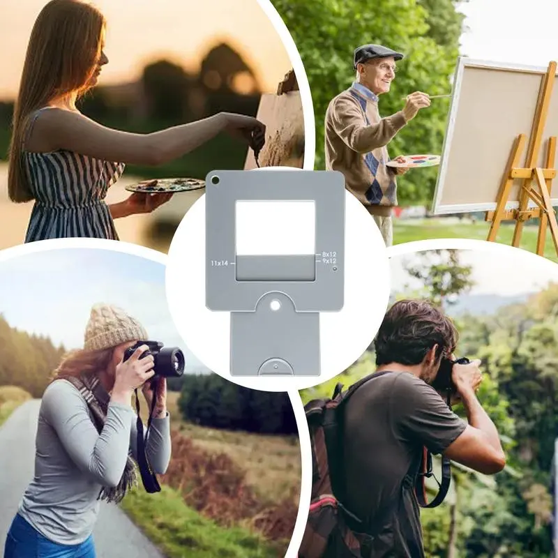 Portable and Versatile Viewfinder with color isolation Sketch Artist View Capture Tool for painting drawing photography