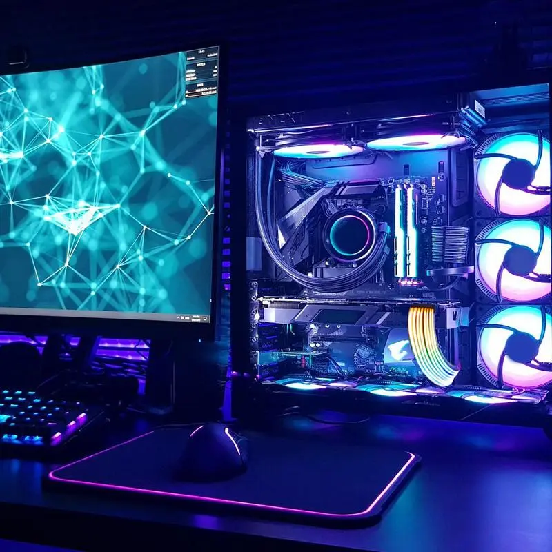 ARGB Power Supply Extension Cable 24 Pin Motherboard Extension Cable 24PIN RGB Color Mode Light Effect RGB glow extension cable