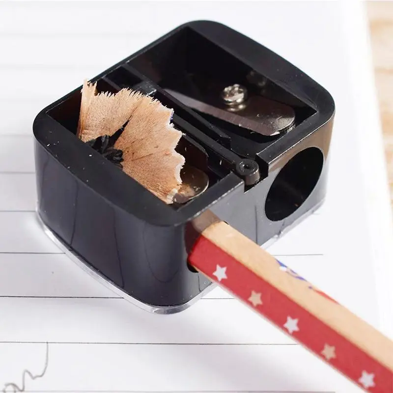 Eyeliner Sharpener Doubl Holes Eyebrow Pencil Sharpener Portable Multifunctional Sharpening Cutter School Office Supplies