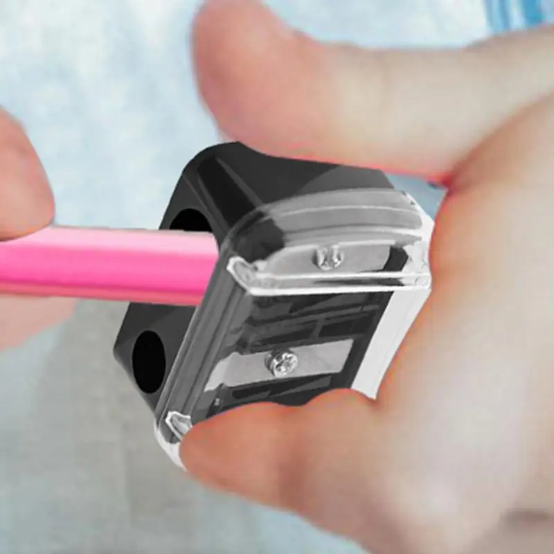 Eyeliner Sharpener Doubl Holes Eyebrow Pencil Sharpener Portable Multifunctional Sharpening Cutter School Office Supplies