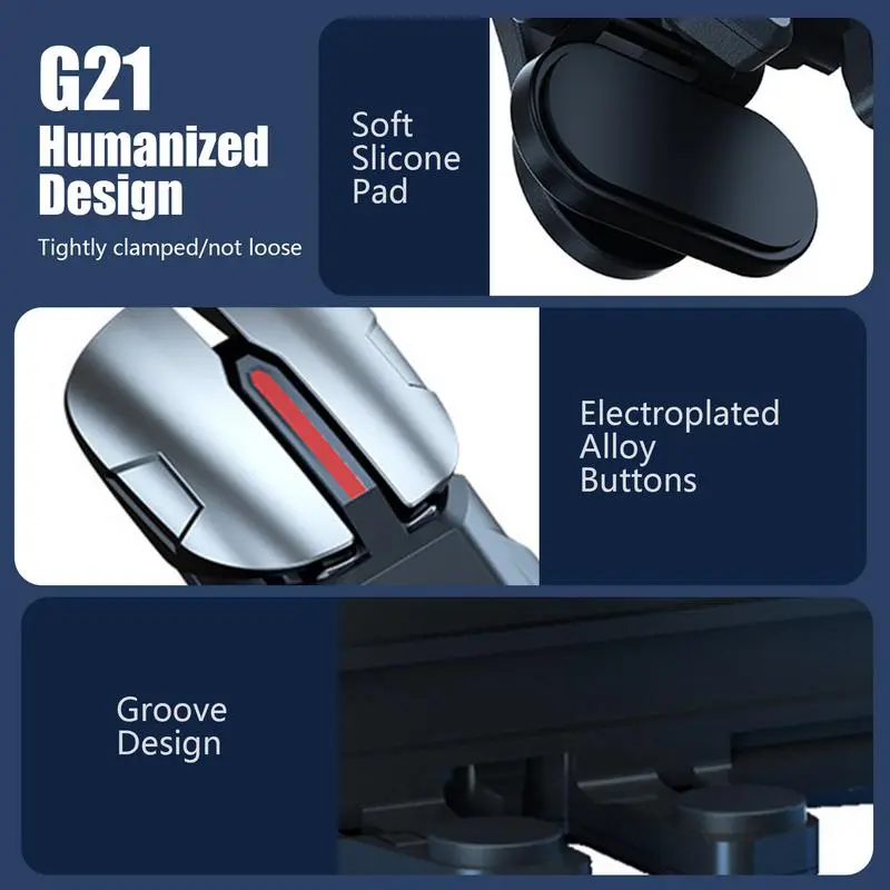 G21 Six Fingers Mobile Phone Game Trigger Cellphone Game Joysticks Sensitive Controller Joysticks Universal Gamepad Joystick