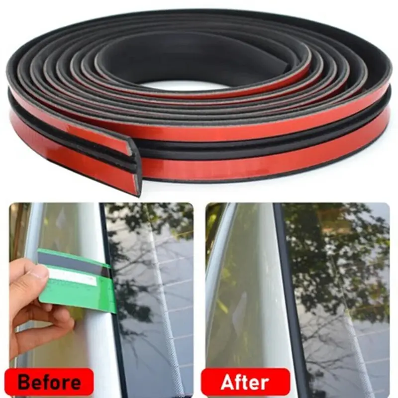 2M Universal Car Rubber Seal Strip Auto Seal Roof Window Sealant Trim Car Windshield Protector Strips Soundproof Waterproof