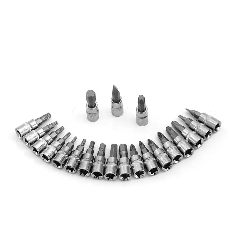 46pcs Car Repair Tool Kit 1/4-Inch Socket Set Car Repair Tool Ratchet Torque Wrench Combo Auto Repair Set Mechanical Tool