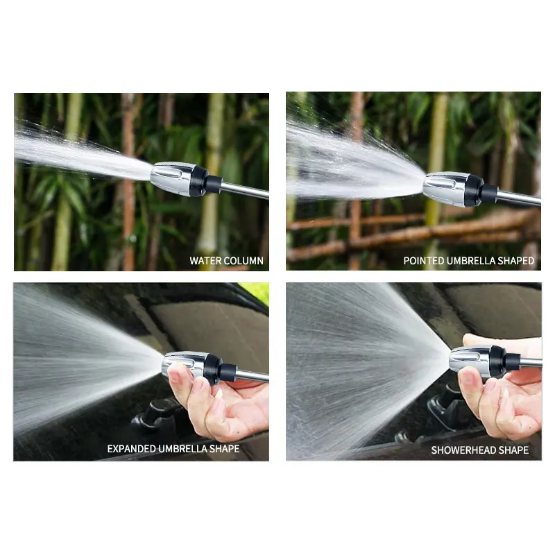 Long Pole High Pressure Foam Water Gun and Garden Watering Shower Head High Pressure Car Wash Water Gun for Car and Garden Care