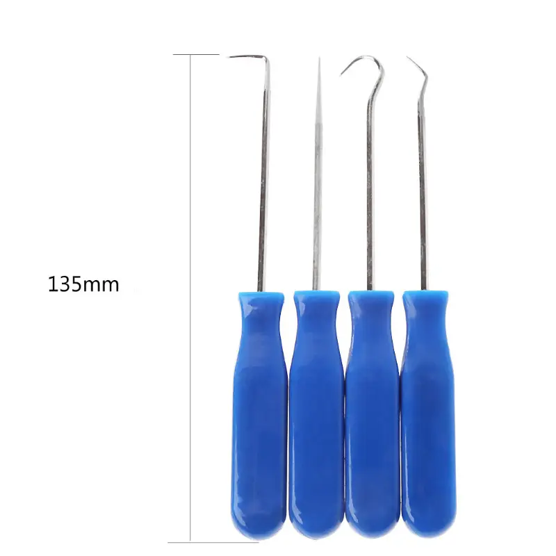 4pcs Car Vehicle Pick Hooks For Garages General-Plumbers Mechanics Workshop Car Tools 140mm Oil Seal Screwdrivers Set
