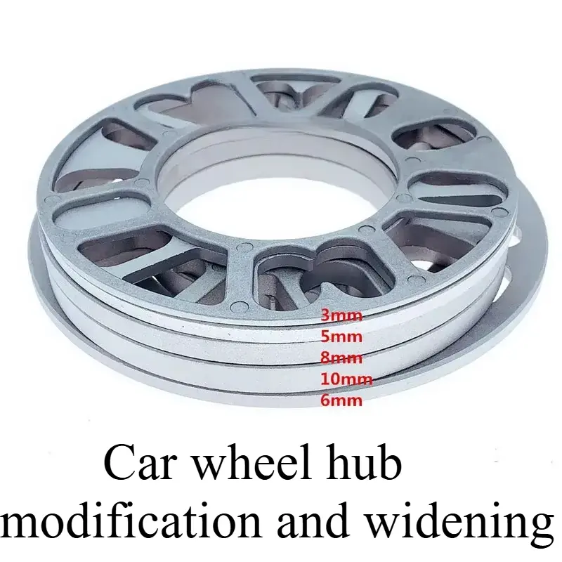 Car Wheel Modification and Widening Universal Car Wheel Spacer Shims Plate 1Pcs 2023 New 3mm 5mm 6mm 10mm Fit  Aluminum