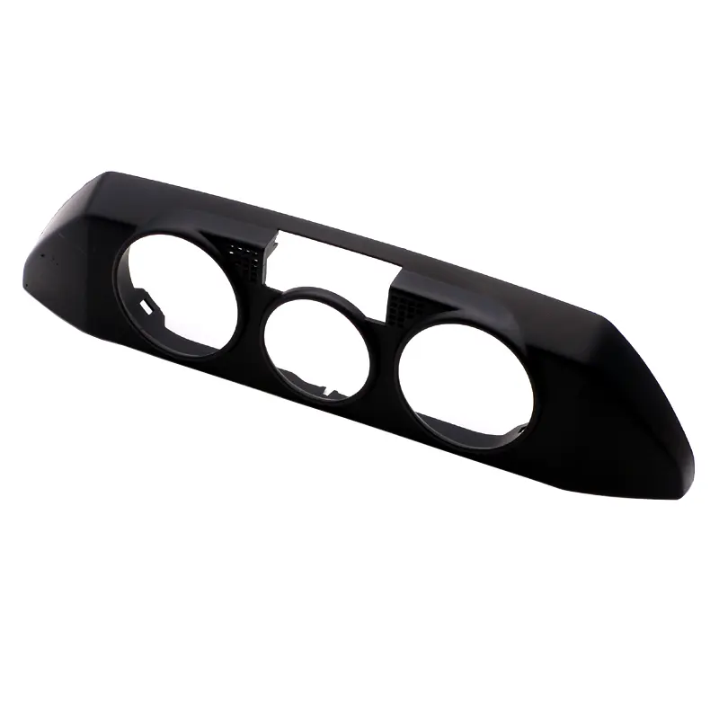 Car Front Dashboard A/C Heater Control Panel Trim Cover Cap For VW Polo 9N 2002 2004 2008 2010 6Q0820075C 1QA Black