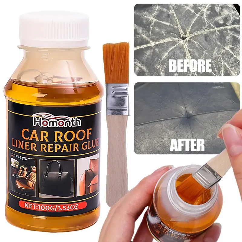Universal Car Headliner Fabric Glue Quick Drying Non-marking Adhesive Leather Stain Removal Care Tool Auto Interior Accessories