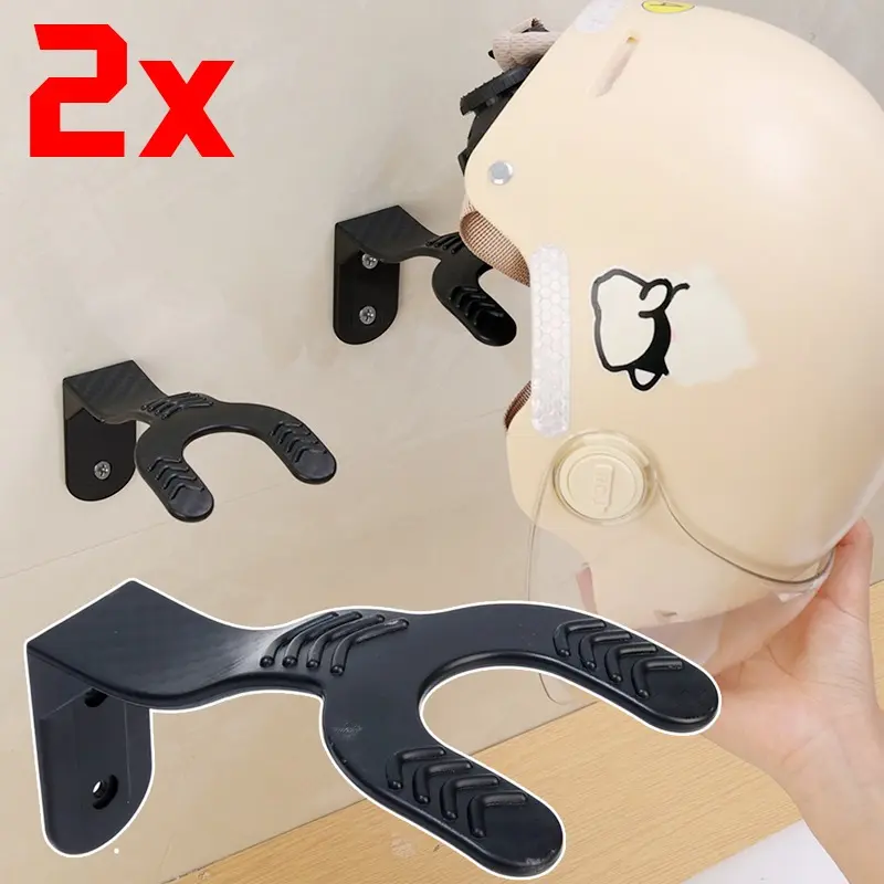 1/2pcs Motorcycle Helmet Hook Racks Multifunctional Wall Mounted Helmet Rack Key Storage Holder Household Luggage Jacket Holders