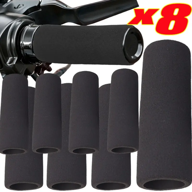 8-2PCS Motorcycle Slide Grip Cover Anti Vibration Foam Protaper Cuffs Equipments Accessories Protection Handlebar Non-slip Cover