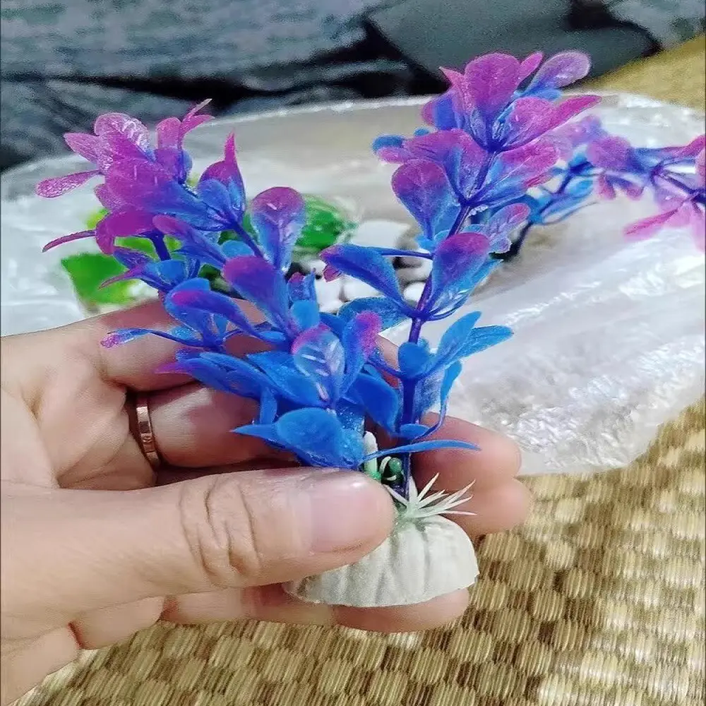 Aquarium Artificial Plants Plastic Green Shrub Underwater Decor For Fish Tank Viewing Simulation Aquarium Decorations