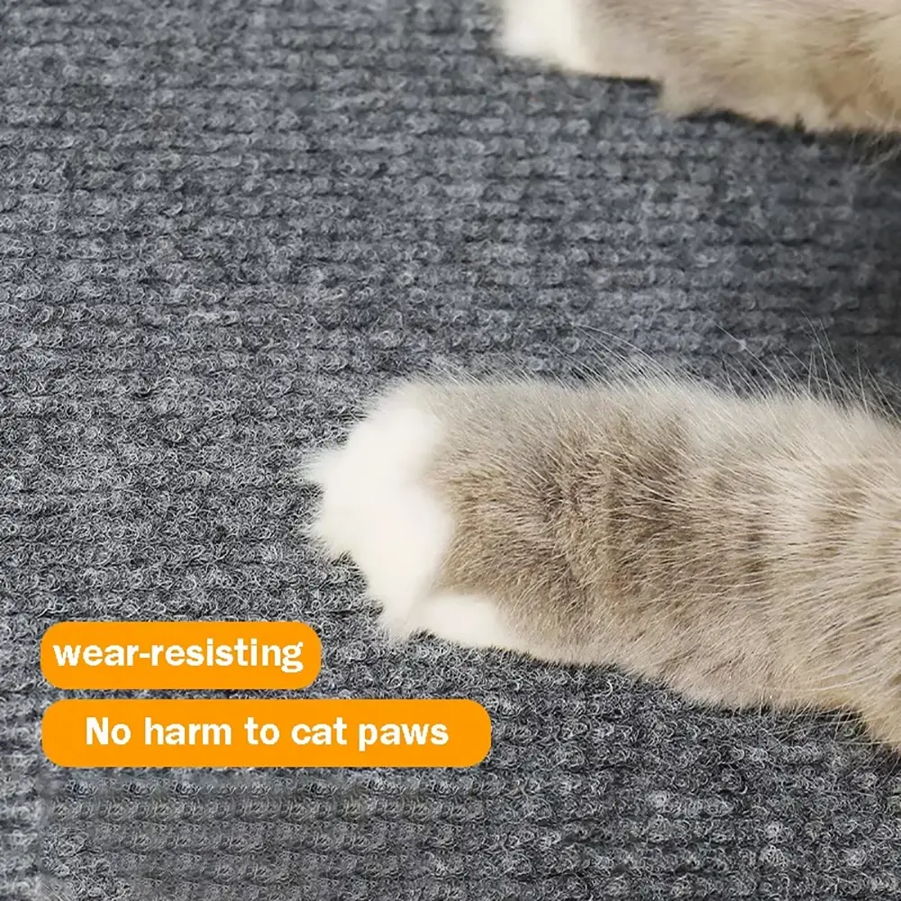 Self-Adhesive Cat Scratching Board Wall Stickers Wall Mounted DIY Anti-Scratch Mat for Furniture Protection & Cat Nail Care