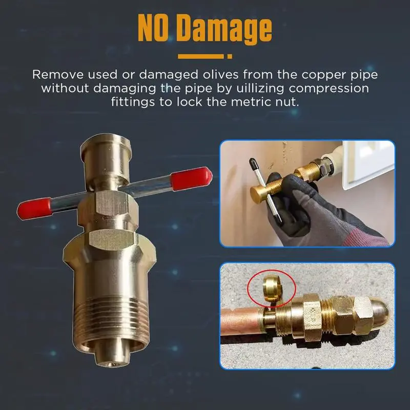 Compression Sleeve Puller Professional Ferrule Puller Tool Hydraulics Pneumatics & Plumbing For Home Users Men Beginners