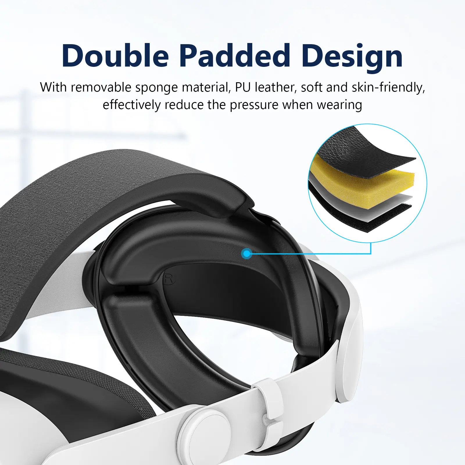 Upgraded Headstrap For Meta Quest 3/3S Adjustable Elite Strap Comfort Replacement Head Strap For Quest 3S Quest 3 Accessories