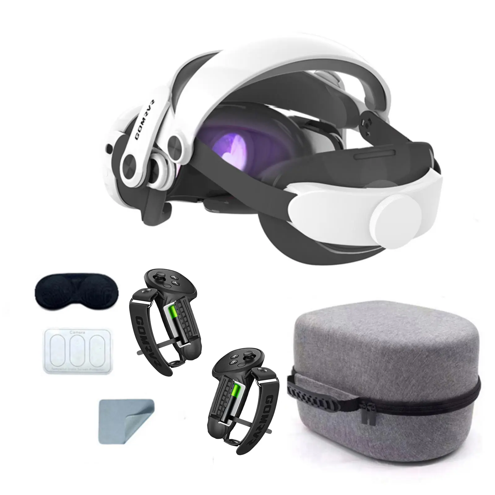 GOMRVR Head Strap Compatible with Meta Quest 3 Power Lasting Comfort Head Strap for Quest 3 VR Accessories