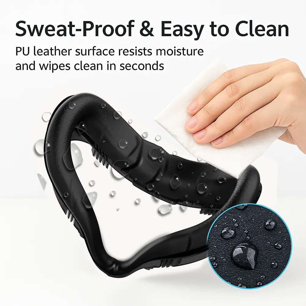 VR Facial Interface Bracket for Oculus Quest 2 Replaceable PU Foam Face Pad Cover Frame Sweatproof & Comfortable for Quest 2