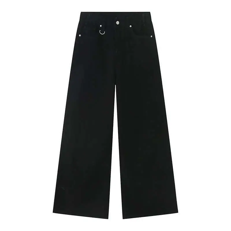 IEFB Summer Men's Denim Pants Old Blue Washed Male Jeans Straight Casual Menwear Loose Wide Leg Trousers New Fashion 9C354
