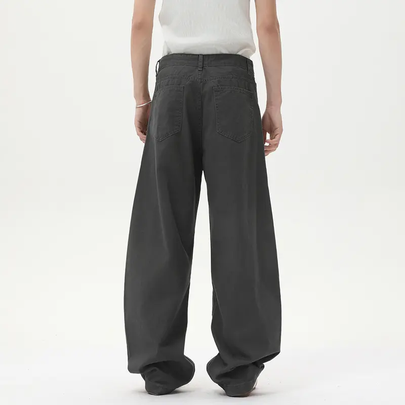IEFB Men's Wear Wide Leg Curved Knife Pants American Deconstructed Men Overalls Trendy Loose Male Casual Trousers Vintage 9W2987