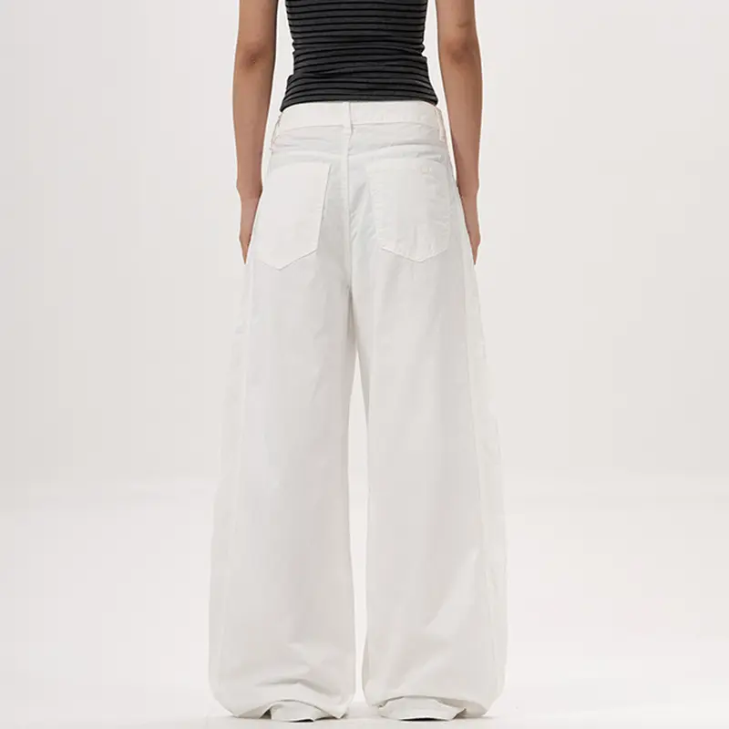 IEFB New Stylish Male Casual Pants Men's Summer Thin Breathable Draped Wide Leg Scimitar Trousers Loose Male Solid Color 9W3710