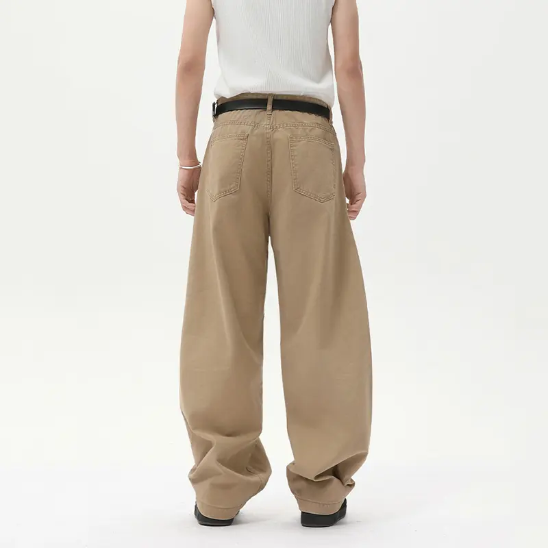 IEFB Men's Wear Wide Leg Curved Knife Pants American Deconstructed Men Overalls Trendy Loose Male Casual Trousers Vintage 9W2987