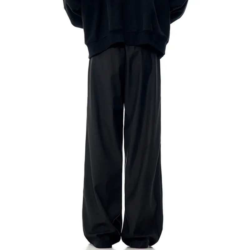 IEFB American Style Men's Suit Pants Silhouette Wide Leg Vintage Straight Tube Loose Cleanfit Male Trousers New Trendy 9W3073