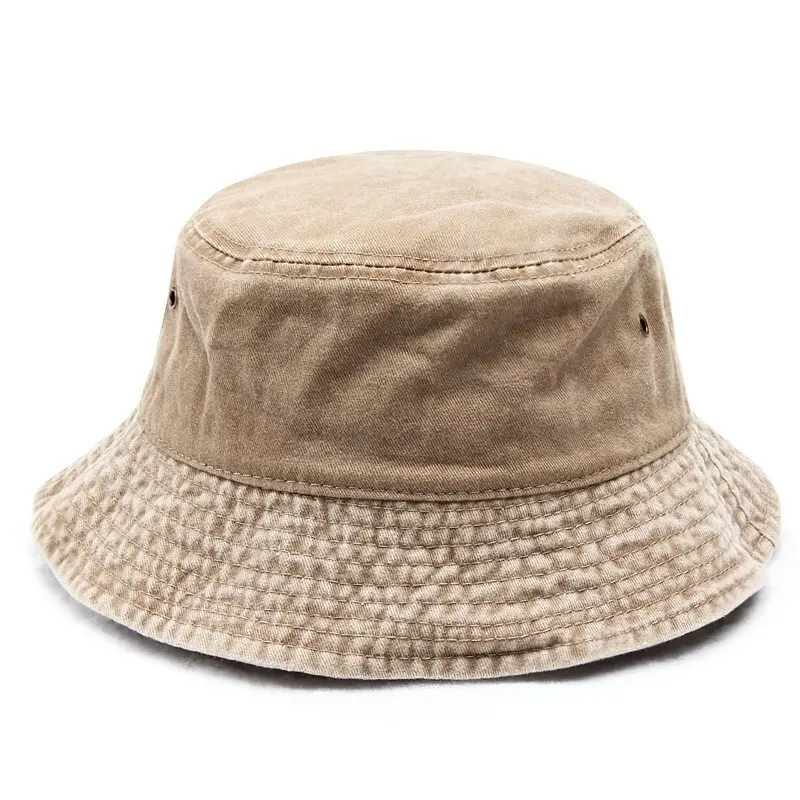 IEFB Korean Style Washed Denim Fisherman Hat Men Women Trendy Vintage Four Seasons Solid Color Bucket Hats 2025 Clothing 9X109