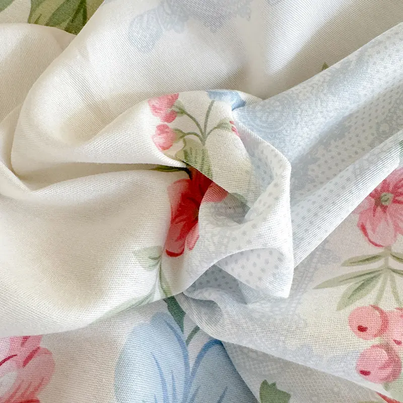 1pc Pure Cotton Duvet Cover Printed Quilt Cover Queen/King Size Comforter Covers Girls Room Bedding 이불커버 (No Pillowcase)