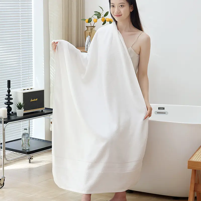 1pc 100% Cotton Bath Towel Skin-friendly Towel Solid Color Towels Bathroom 90x180/100x185cm Towels High Quality toallas de baño