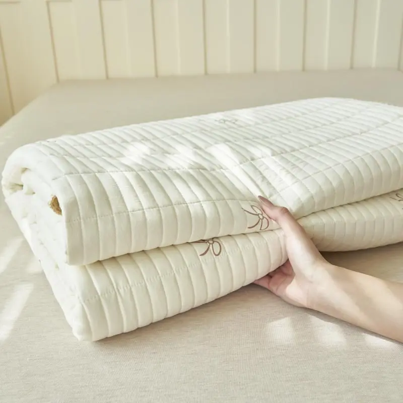 1pc Quilted Bedspread Soft Bed Cover Simple Style Bed Linen покрывало на кровать Home Mattress Topper (No Pillowcase)