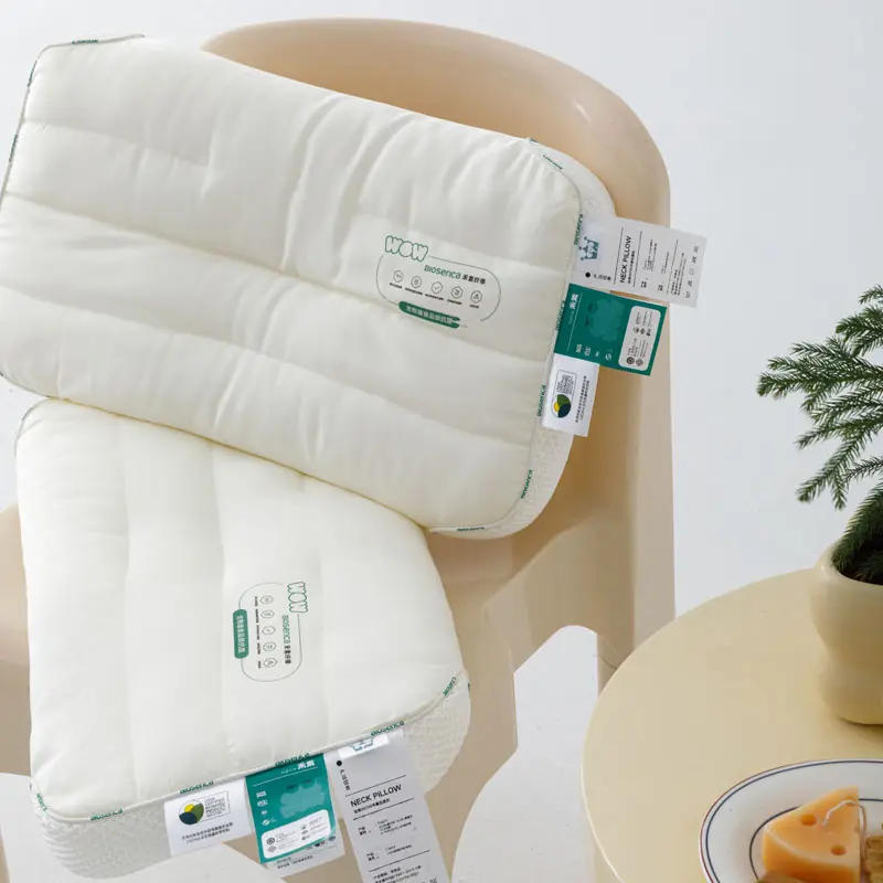 A-Class Healthy Children Plant Pillow Hesu Fiber Has Long-lasting Antibacterial Effect Adult Pillow Soft Partizione 3D Pillows