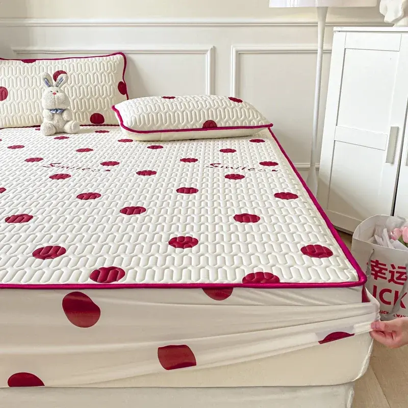 Cooling Summer Comforter Bedding Sets Double Sided Cool Feeling Fabric Duvet Summer Blanket Ice Silk Fitted Sheet and Pillowcase