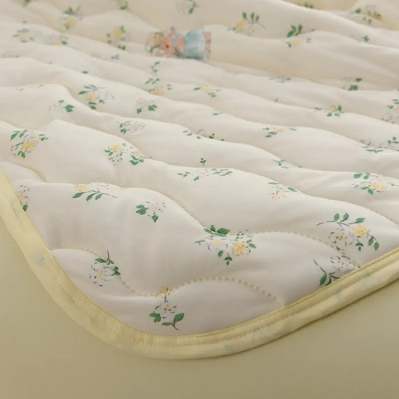 New Floral Spring Summer Blanket and Pillowcase Soft Skin-friendly Single Double Quilt Knitted Breathable Air Conditioning Duvet