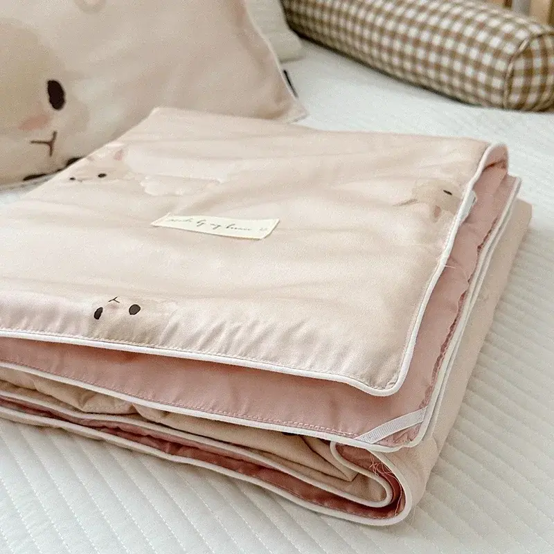 High End 100% Lyocell Summer Quilt for Children and Adult Soft Silky Skin Friendly Air Conditioner Comforter Cooling Blanket Kid