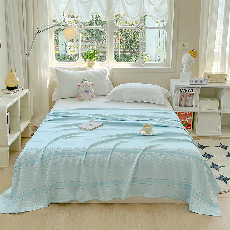 New Grade A 100% Bamboo Summer Blanket Pure Natural Plant Breathable Quilt Cooling Blankets Soft Skin-friendly Coolness Duvet