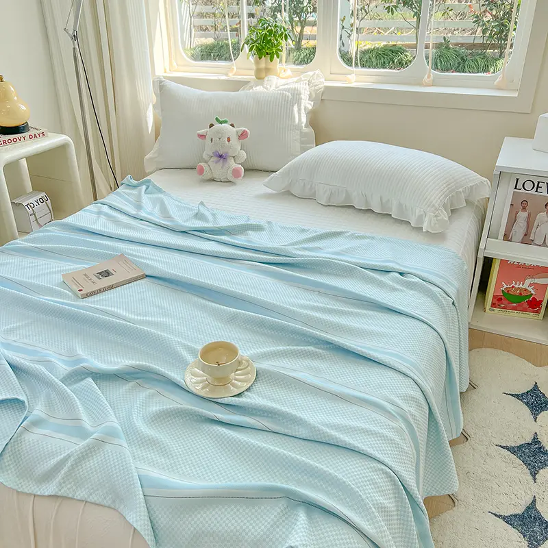 New Grade A 100% Bamboo Summer Blanket Pure Natural Plant Breathable Quilt Cooling Blankets Soft Skin-friendly Coolness Duvet