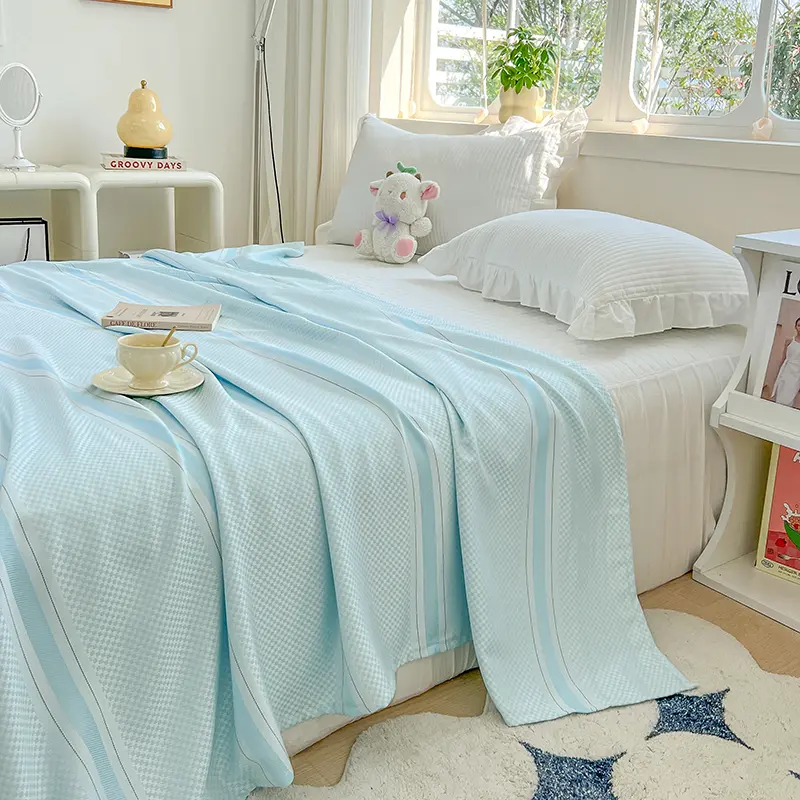 New Grade A 100% Bamboo Summer Blanket Pure Natural Plant Breathable Quilt Cooling Blankets Soft Skin-friendly Coolness Duvet