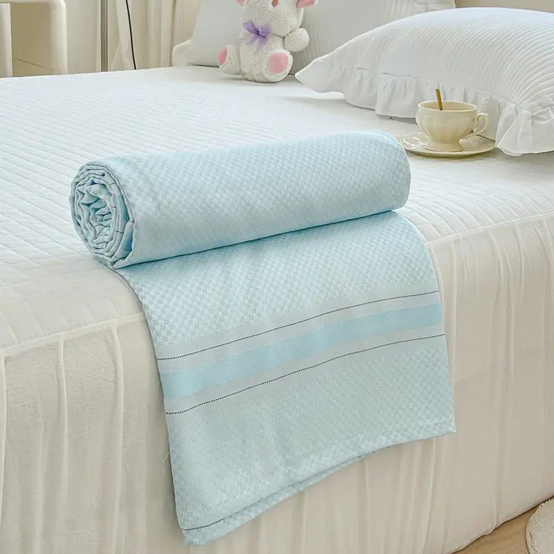 New Grade A 100% Bamboo Summer Blanket Pure Natural Plant Breathable Quilt Cooling Blankets Soft Skin-friendly Coolness Duvet