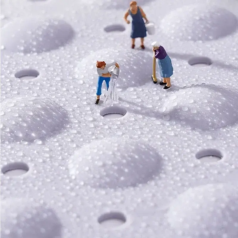 Healthy Non-toxic Large Bath Mat Safety Non-slip Suction Cup Bathroom Shower Mat Foot Massage Bath Rug Eco-Friendly Bath Mats