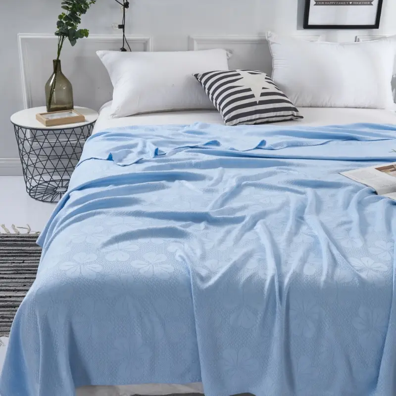 100% Bamboo Fiber Cooling Blanket for Summer Duvet Pure Natural Plant Skin-friendly Comforter Soft Breathable Cool Quilt Durable