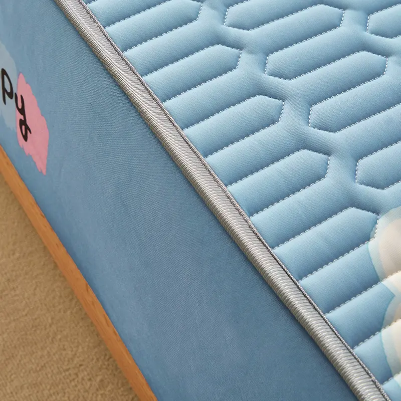 Natural Latex Thickened Summer Mat for Bed Cool Feeling Ice Silk Matress Cover and Pillowcase Soft Breathable Cooling Mat Summer