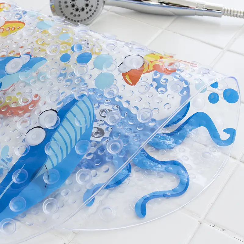23 Pattern Cartoon Non-Slip Bathroom Mat PVC Bottom Suction Cup Shower Mat for Child Drainage Bath Pad Bathtub Mat Eco-friendly